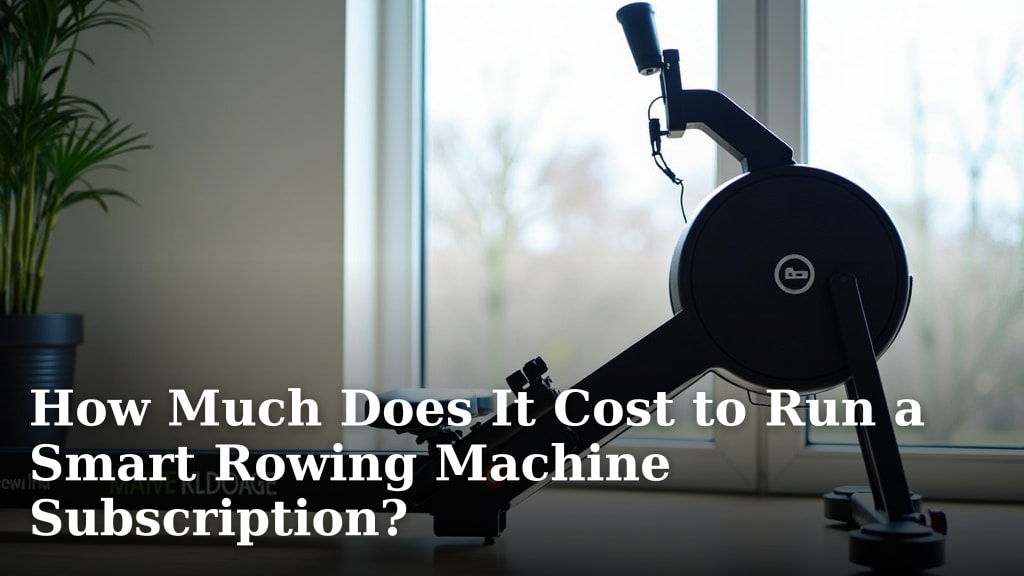 How Much Does It Cost to Run a Smart Rowing Machine Subscription?