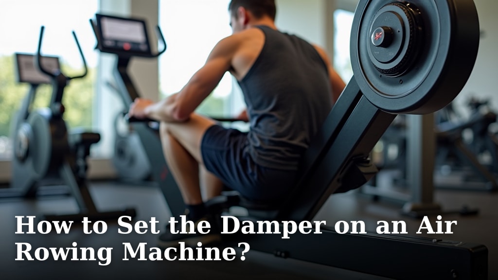 How to Set the Damper on an Air Rowing Machine?