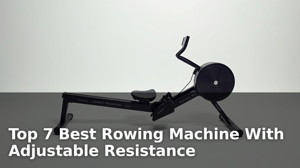 Top 7 Best Rowing Machine With Adjustable Resistance