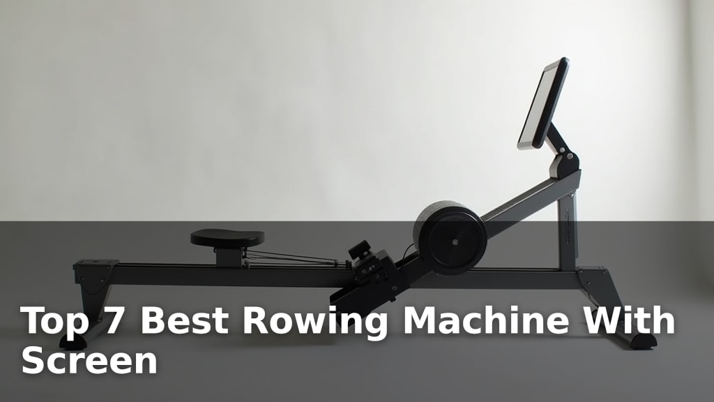 Top 7 Best Rowing Machine With Screen