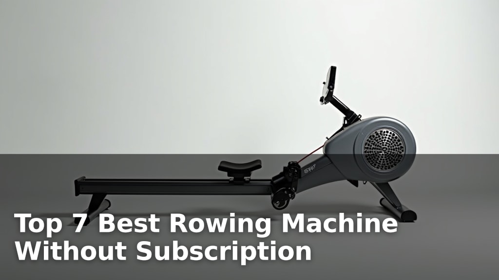 Top 7 Best Rowing Machine Without Subscription