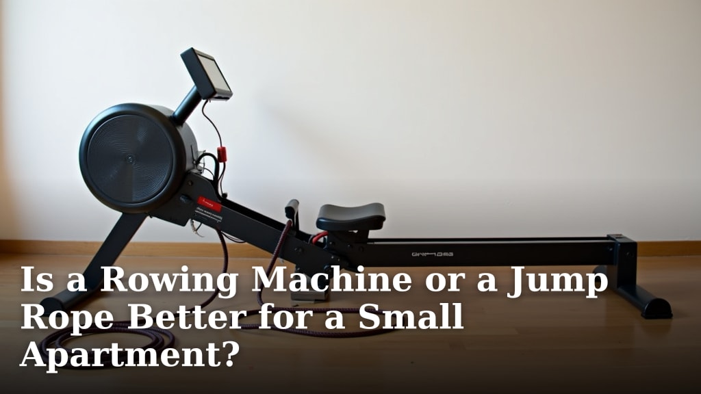 Is a Rowing Machine or a Jump Rope Better for a Small Apartment?