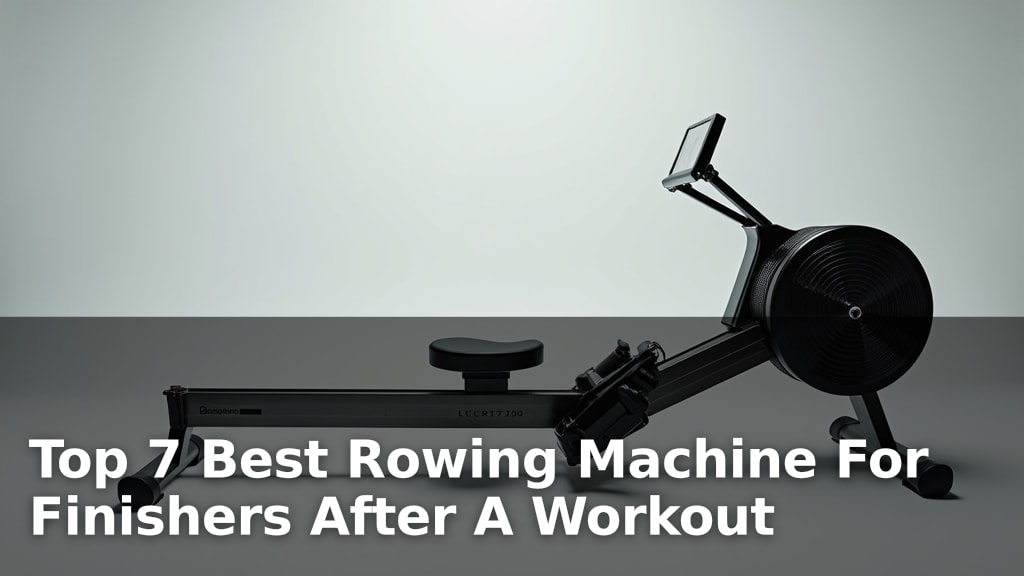 Best Rowing Machine For Finishers After A Workout
