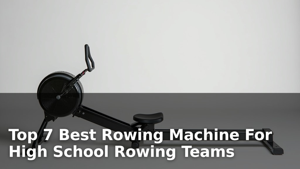Best Rowing Machine For High School Rowing Teams