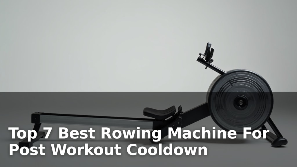 Best Rowing Machine For Post Workout Cooldown