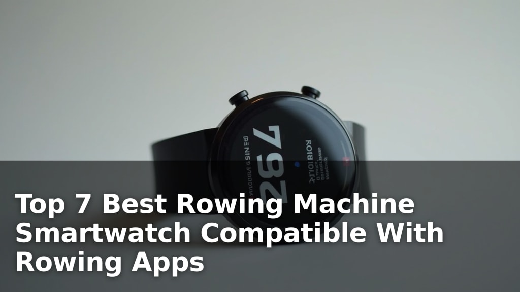 Best Rowing Machine Smartwatch Compatible With Rowing Apps