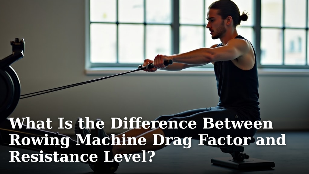 What Is the Difference Between Rowing Machine Drag Factor and Resistance Level?
